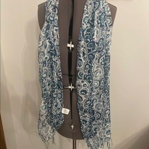 BlueGreen Lightweight Scarf